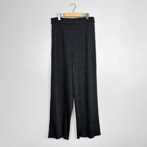 Club Monaco Womens Black Ribbed Cropped Pants Small